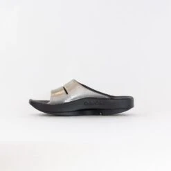 OOFOS OOahh Luxe Slide Sandal (Women's) - Latte -Chiappetta Shoes MG 0072