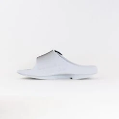 OOFOS OOahh Sport Flex Slide (Unisex) - White/Black -Chiappetta Shoes MG 0170