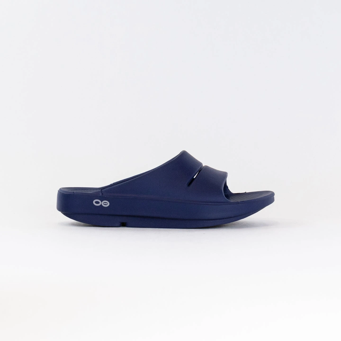 OOFOS Ooahh Slide Sandal (Unisex) - Navy 3 OOFOS Ooahh Slide Sandal (Unisex) - Navy