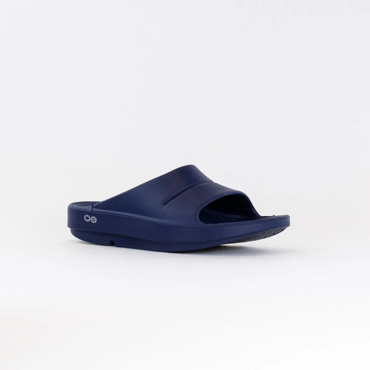 OOFOS Ooahh Slide Sandal (Unisex) - Navy 4 OOFOS Ooahh Slide Sandal (Unisex) - Navy - Image 2