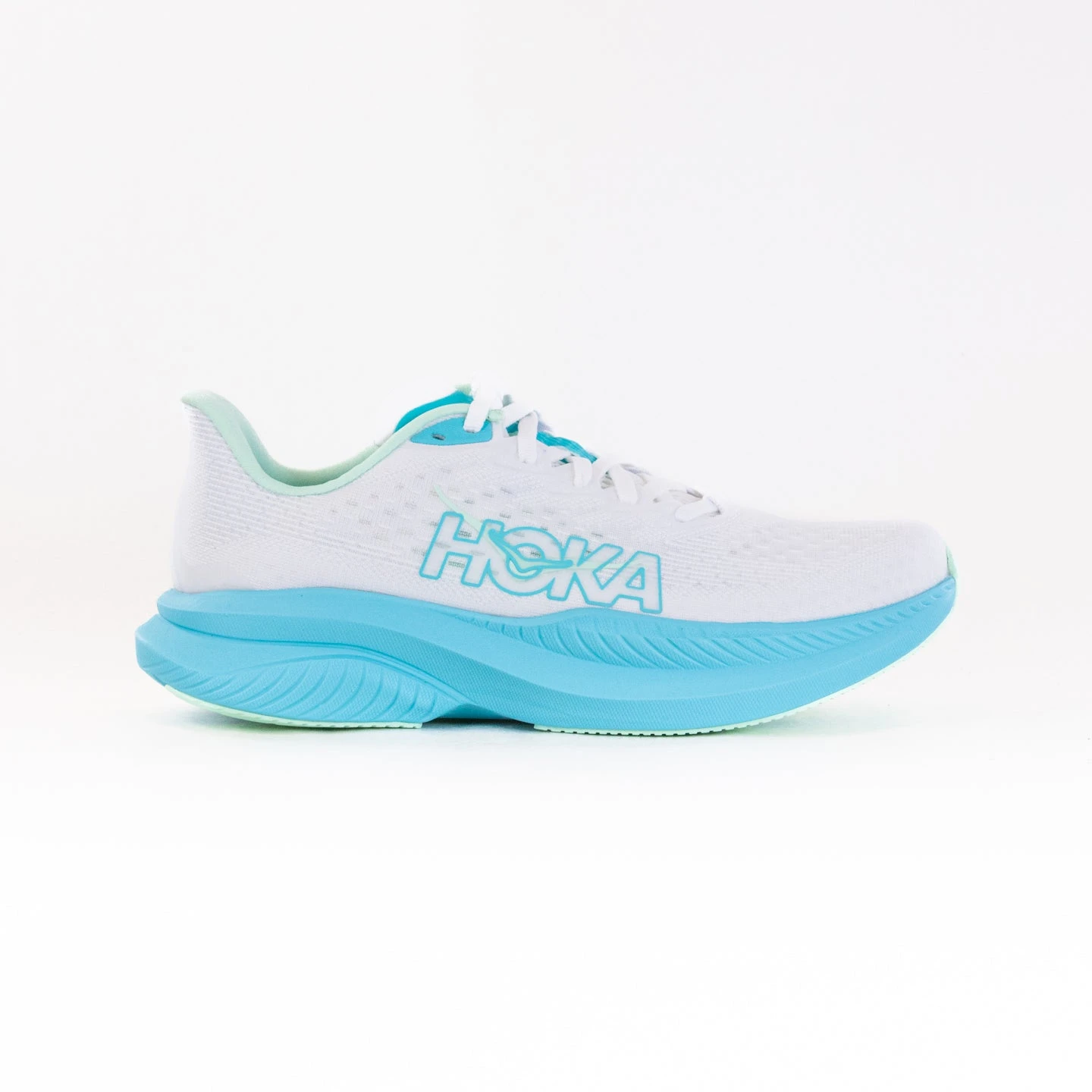 Hoka One One Hoka Mach 6 (Women's) - White/Cielo Blue 3 Hoka One One Hoka Mach 6 (Women's) - White/Cielo Blue