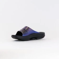 OOFOS OOahh Luxe Slide Sandal (Women's) - Midnight Spectre 11 OOFOS OOahh Luxe Slide Sandal (Women's) - Midnight Spectre -Chiappetta Shoes MG 0801