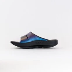 OOFOS OOahh Luxe Slide Sandal (Women's) - Midnight Spectre 12 OOFOS OOahh Luxe Slide Sandal (Women's) - Midnight Spectre -Chiappetta Shoes MG 0802
