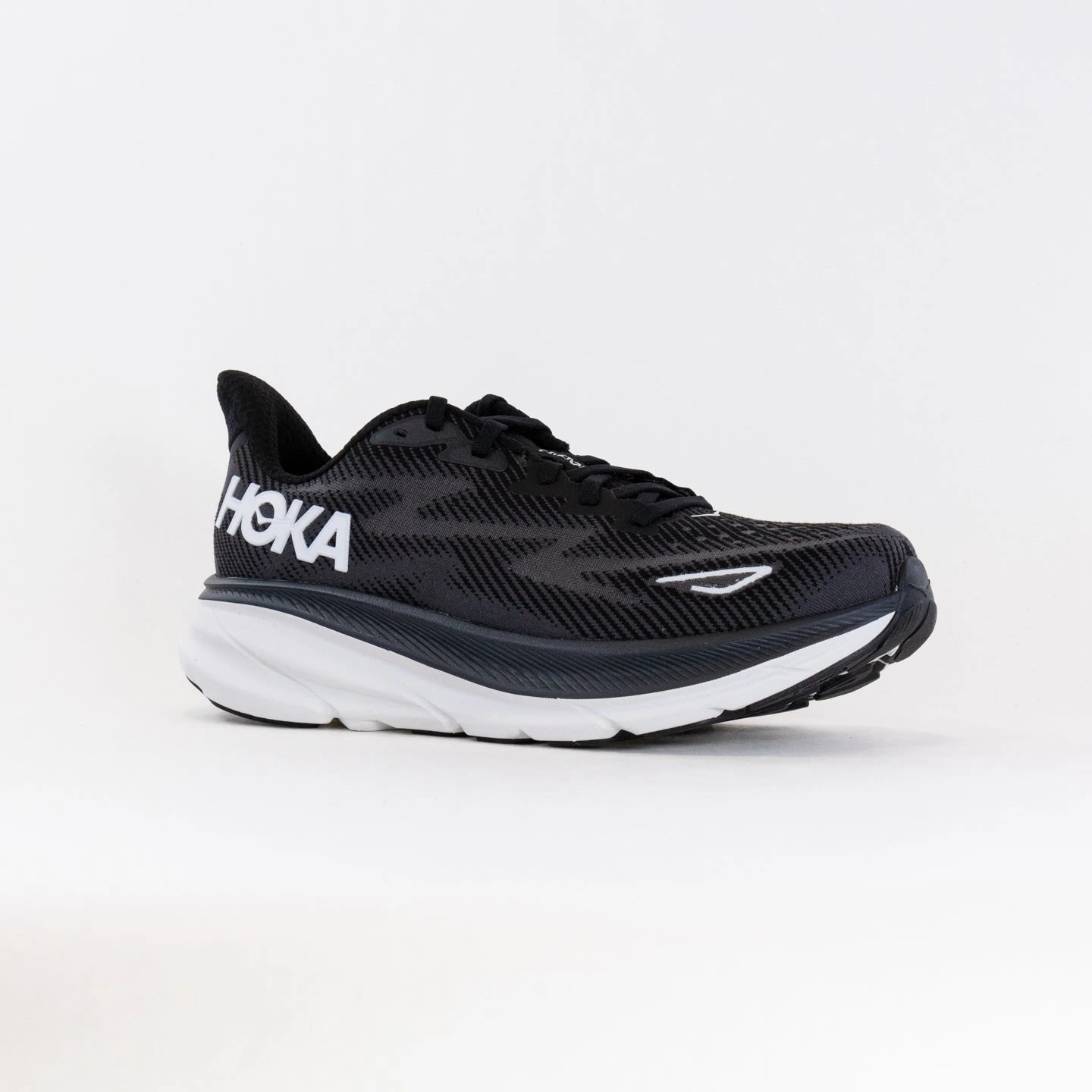 Hoka One One Hoka Clifton 9 (Men's) - Black/White 4 Hoka One One Hoka Clifton 9 (Men's) - Black/White - Image 2