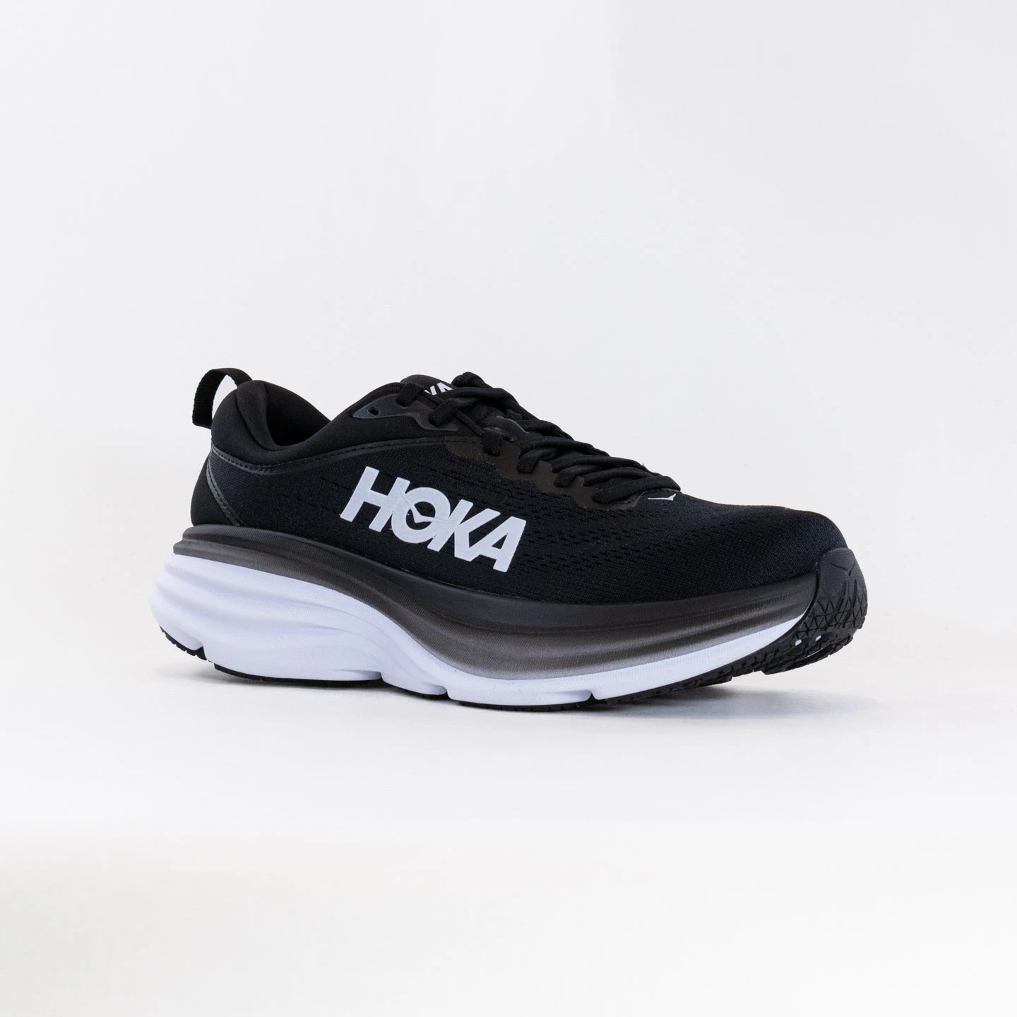 Hoka One One Hoka Bondi 8 (Men's) - Black/White 4 Hoka One One Hoka Bondi 8 (Men's) - Black/White - Image 2