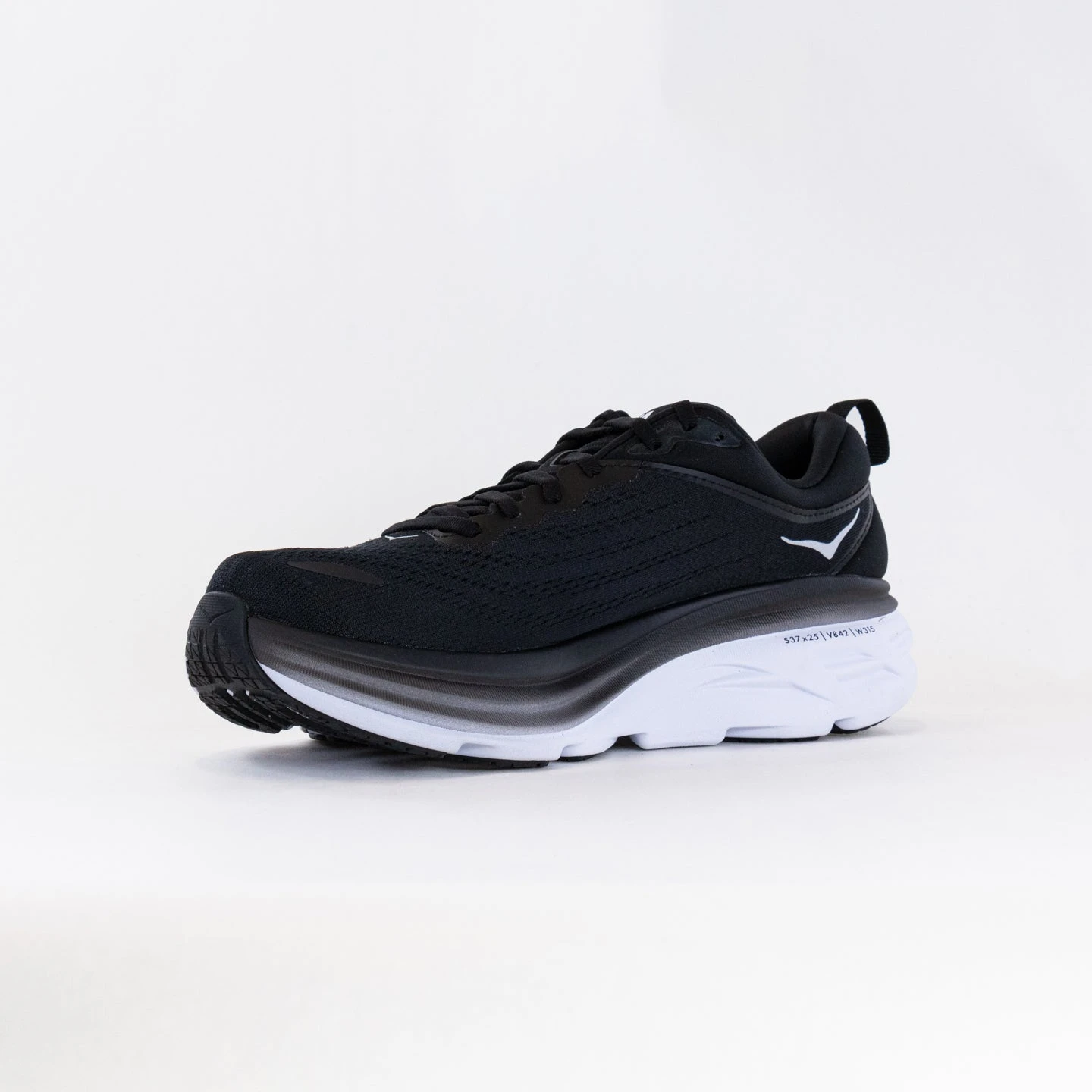 Hoka One One Hoka Bondi 8 (Men's) - Black/White 6 Hoka One One Hoka Bondi 8 (Men's) - Black/White - Image 4