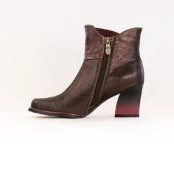 L'Artiste Zinna Bootie (Women's) - Bronze Leather Combo -Chiappetta Shoes MG 2315