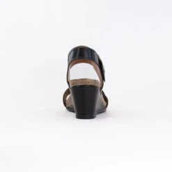 Taos Carousel 3 Wedge Sandal (Women's) - Black -Chiappetta Shoes MG 5903