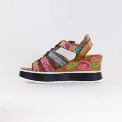 L'Artiste Floral Bloom (Women's) - Tan Multi -Chiappetta Shoes MG 6202