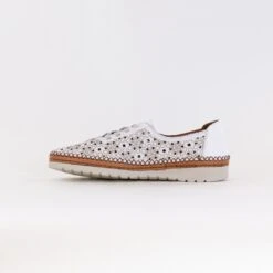 Spring Step Indi (Women's) - White Leather -Chiappetta Shoes MG 6358