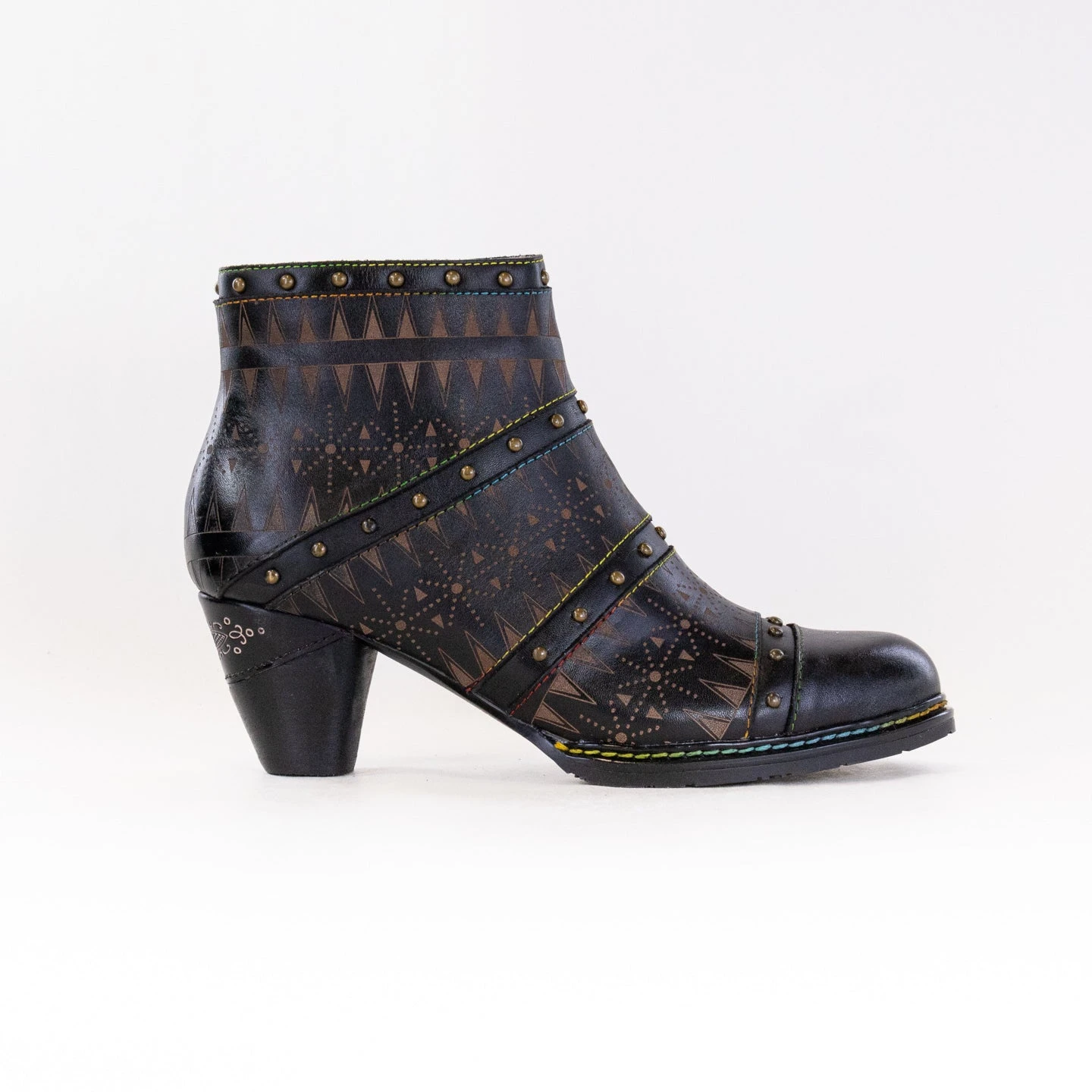 Spring Step L'Artiste Niobe (Women's) - Black Multi Leather 3 Spring Step L'Artiste Niobe (Women's) - Black Multi Leather