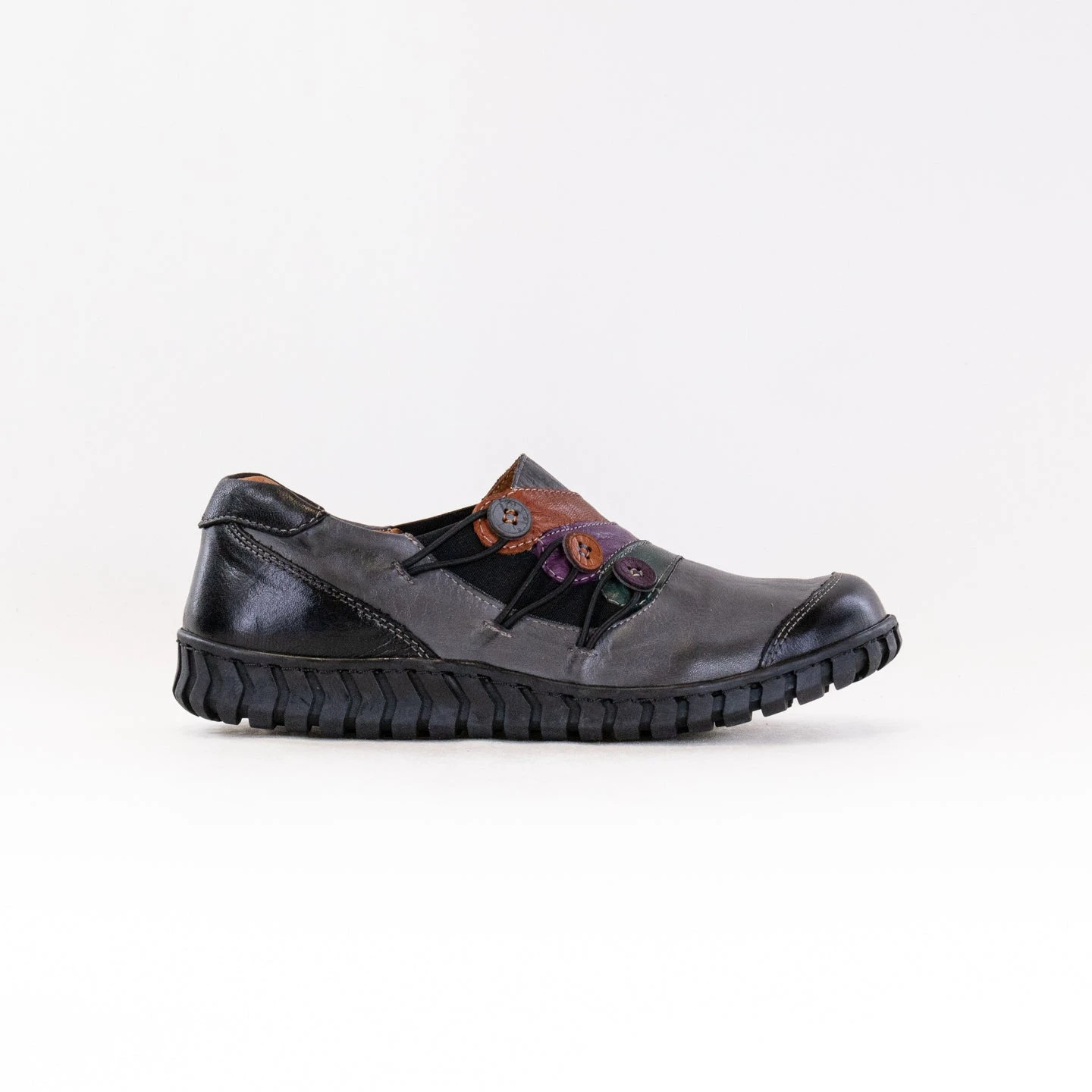 Spring Step Neeta (Women's) - Dark Grey Multi Leather 3 Spring Step Neeta (Women's) - Dark Grey Multi Leather