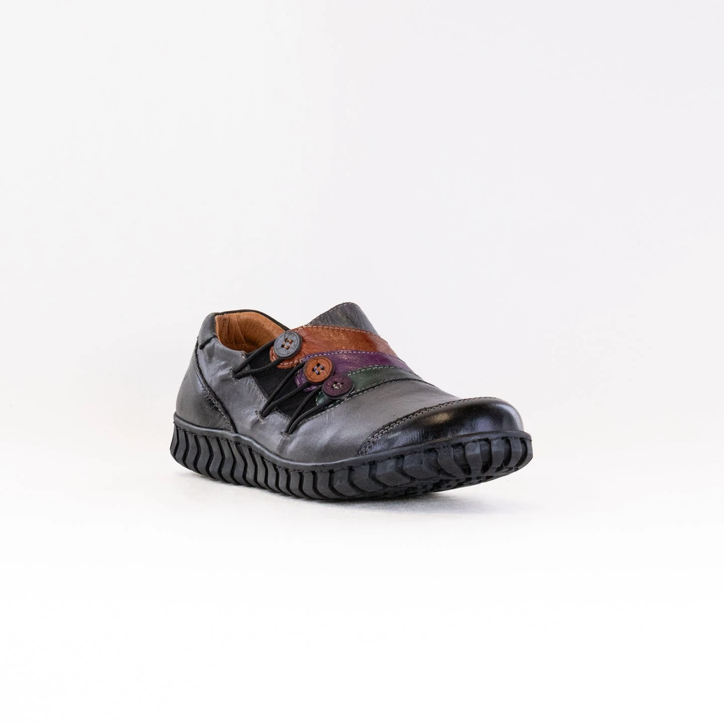 Spring Step Neeta (Women's) - Dark Grey Multi Leather 4 Spring Step Neeta (Women's) - Dark Grey Multi Leather - Image 2