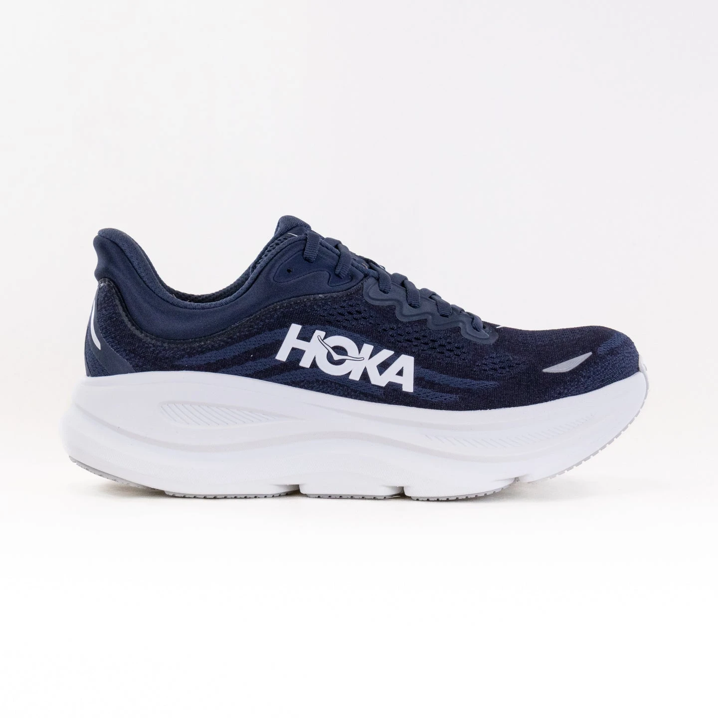 Hoka One One Hoka Bondi 9 (Men's) - Varsity Navy/White 3 Hoka One One Hoka Bondi 9 (Men's) - Varsity Navy/White